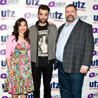 JUNE 05, 2014: America Ferrera, Jay Baruchel and Dean DeBlois Visit Q102